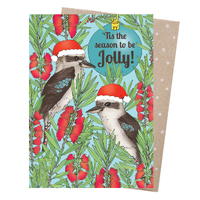 Christmas Card - Jolly Kookaburras