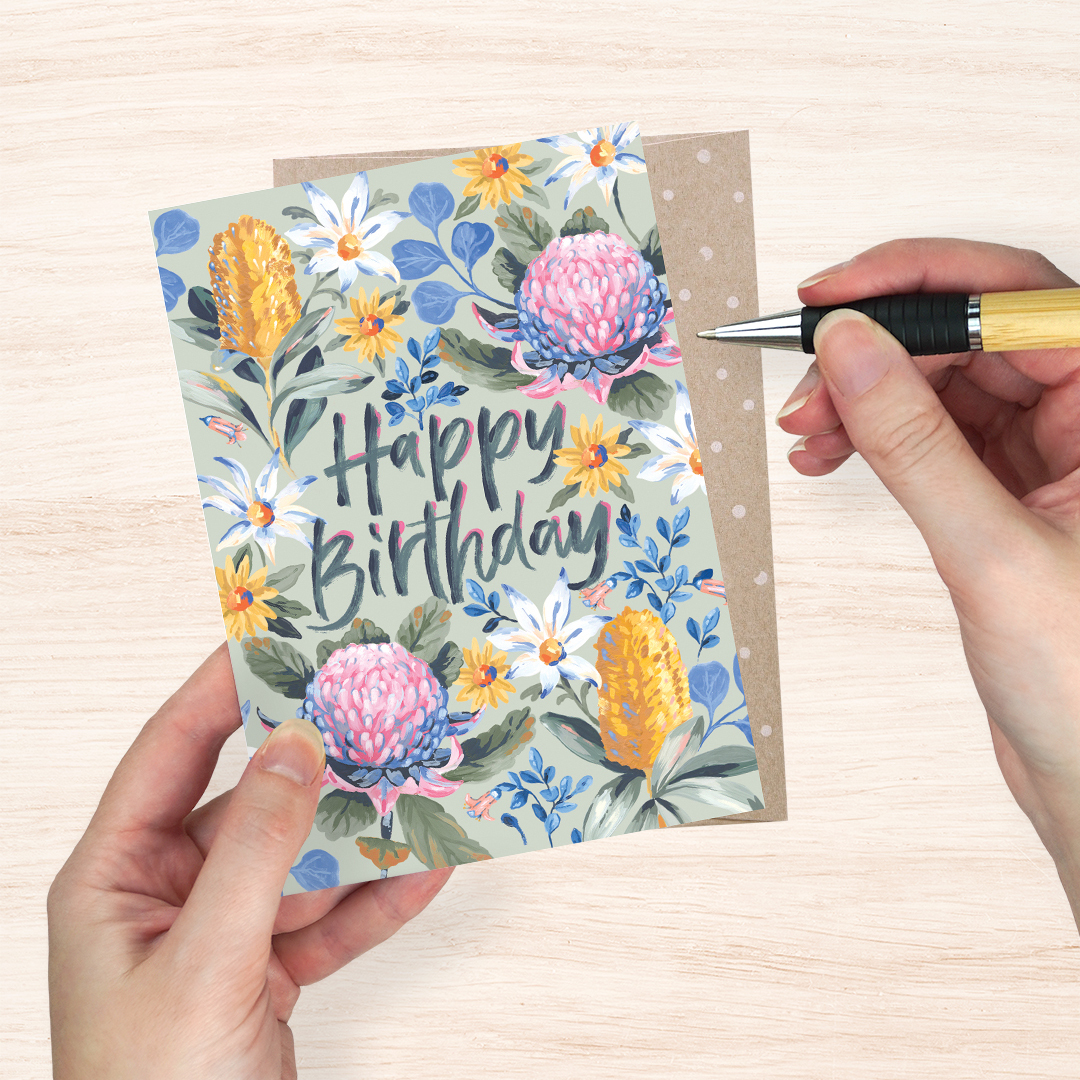 Greeting Card - Birthday Bushwalk