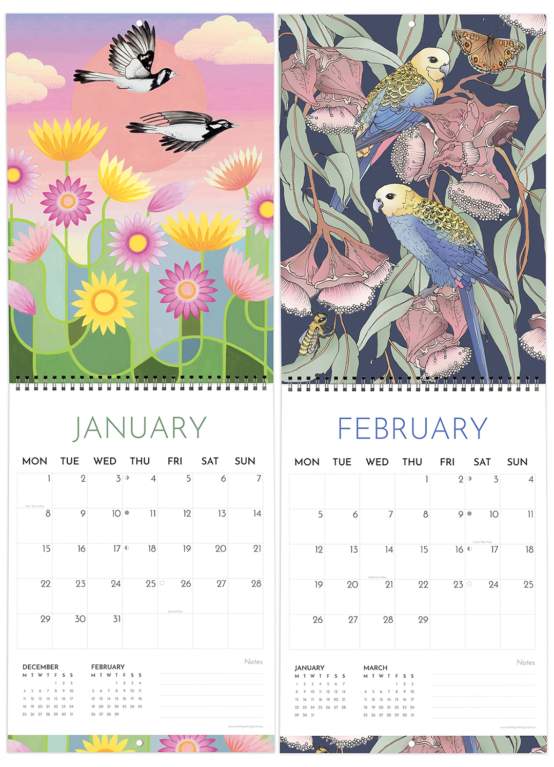 2024 Planner + Calendar Bundle - Eucalyptus