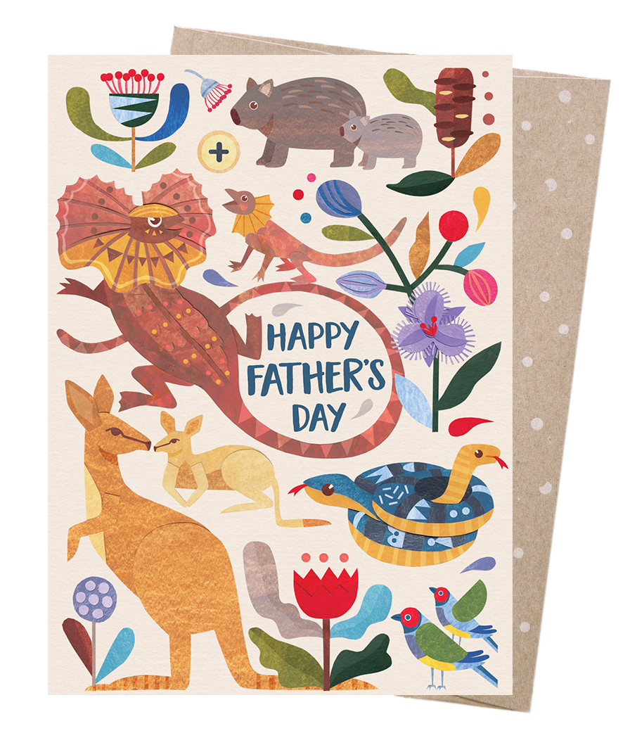 Greeting Card - Father's Day Menagerie