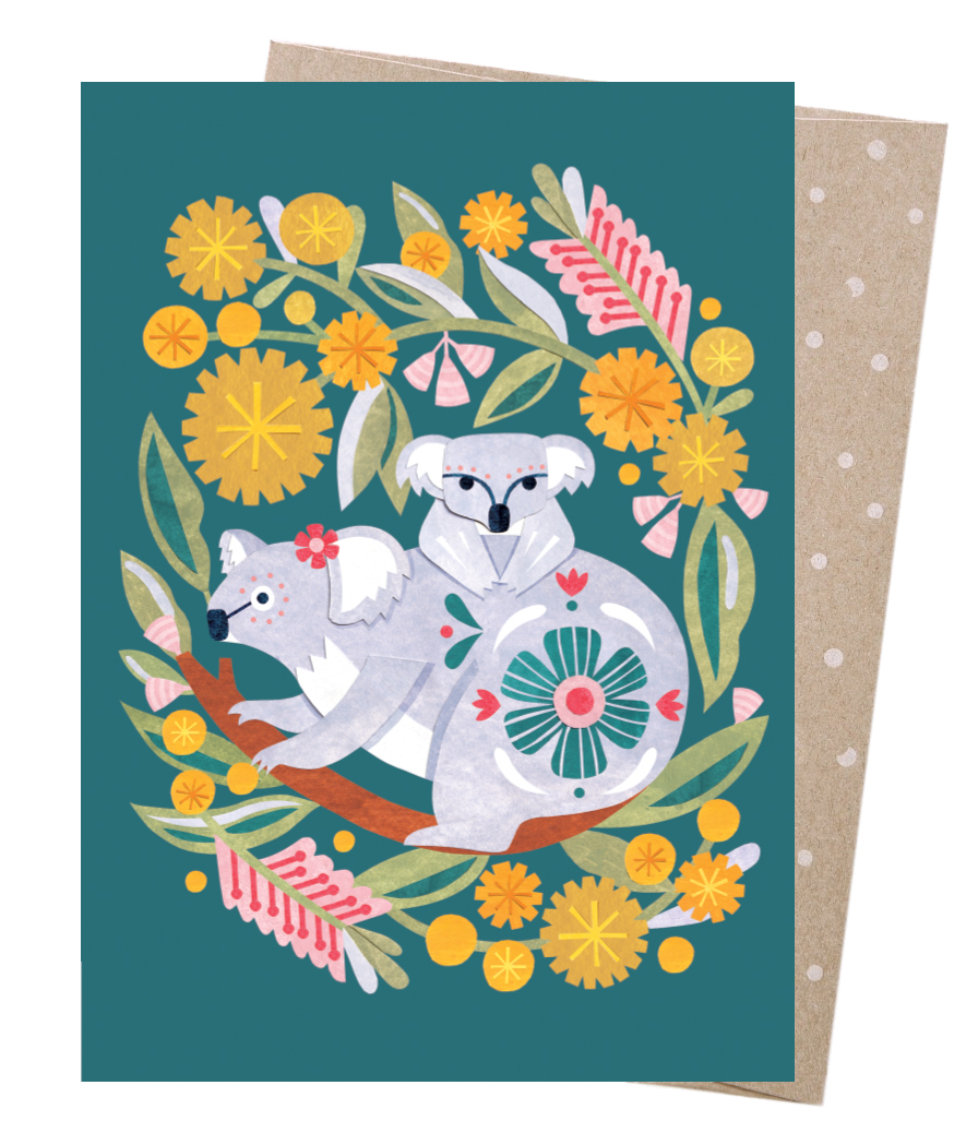 Greeting Card - Koala Mum & Bub