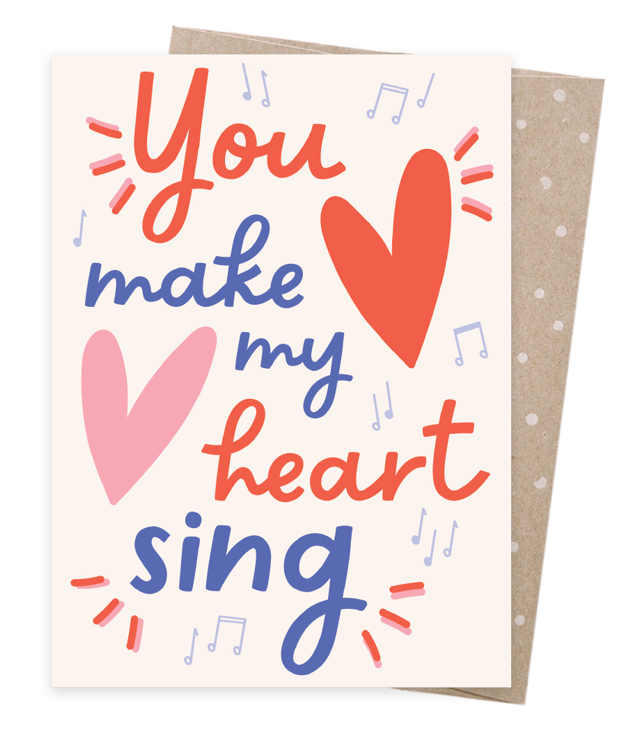 Greeting Card - Heart Song