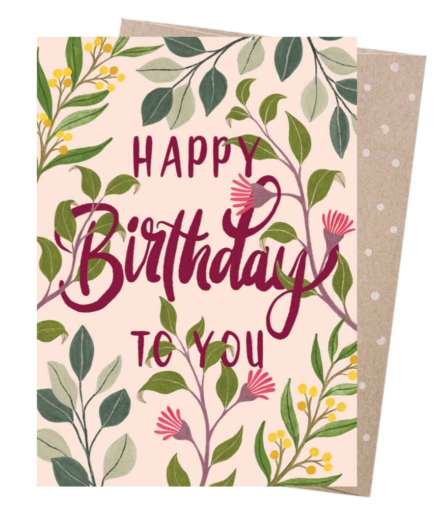 Greeting Card - Birthday Blossoms