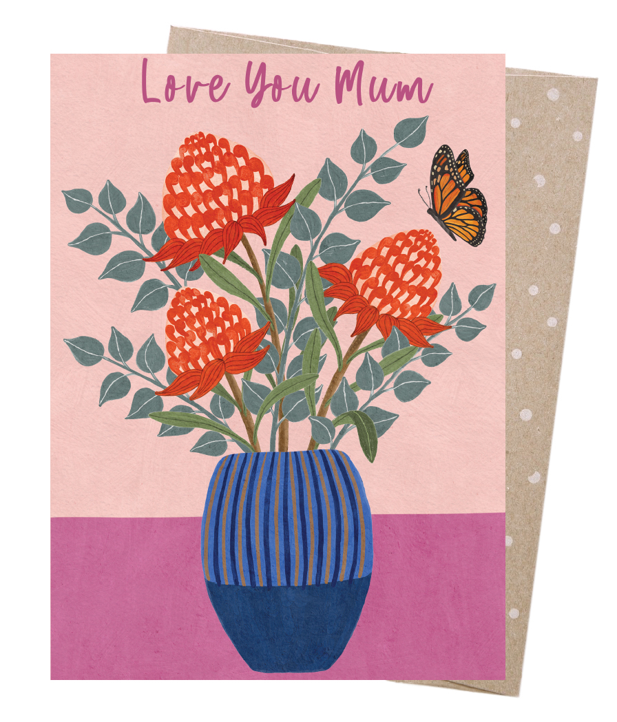 Greeting Card - Waratahs For Mum