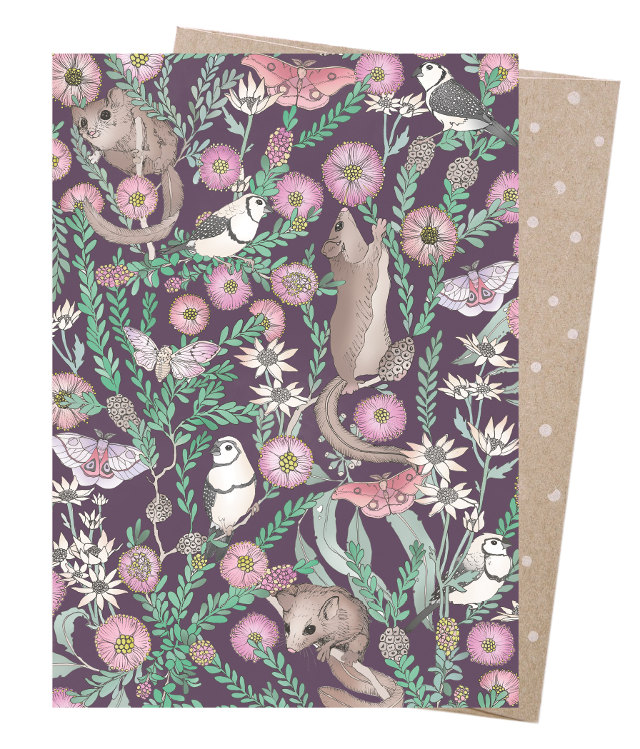 Greeting Card - Feathertail Forest 