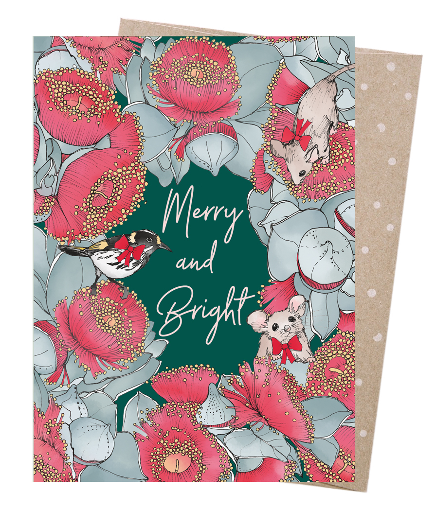 Christmas Card - Merry Mottlecah