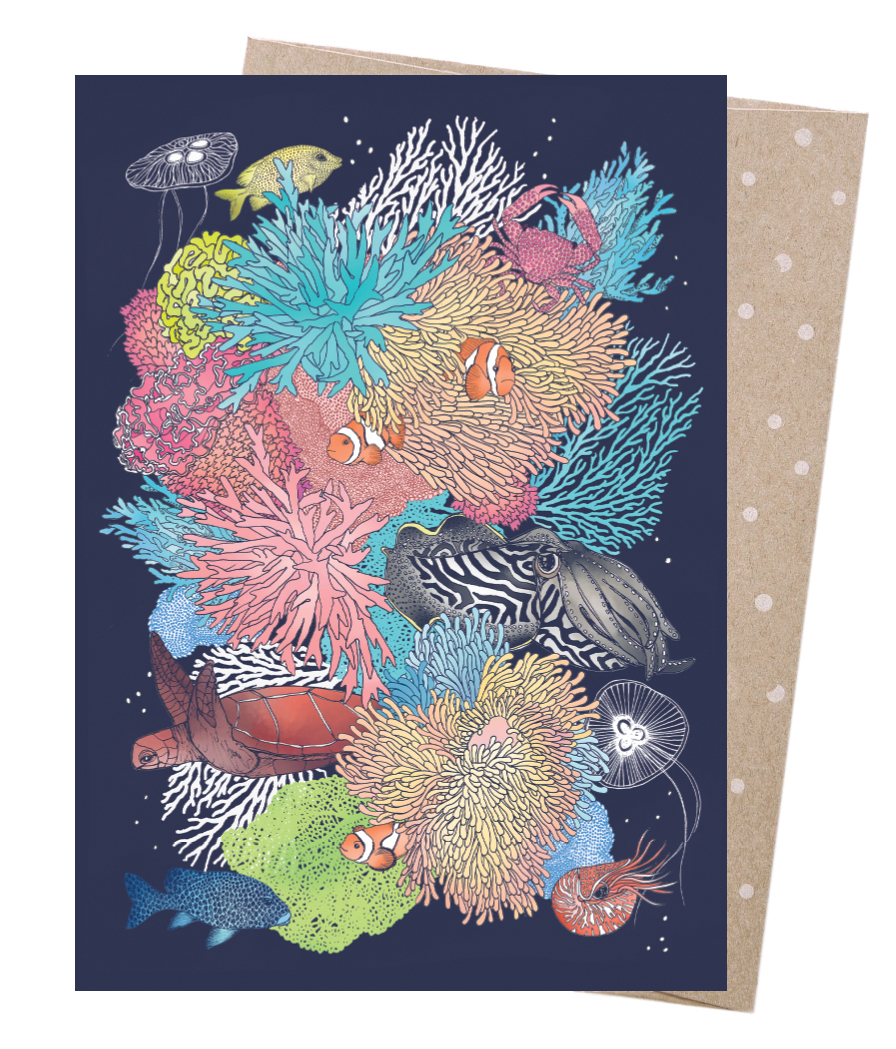 Greeting Card - Reef Creatures 