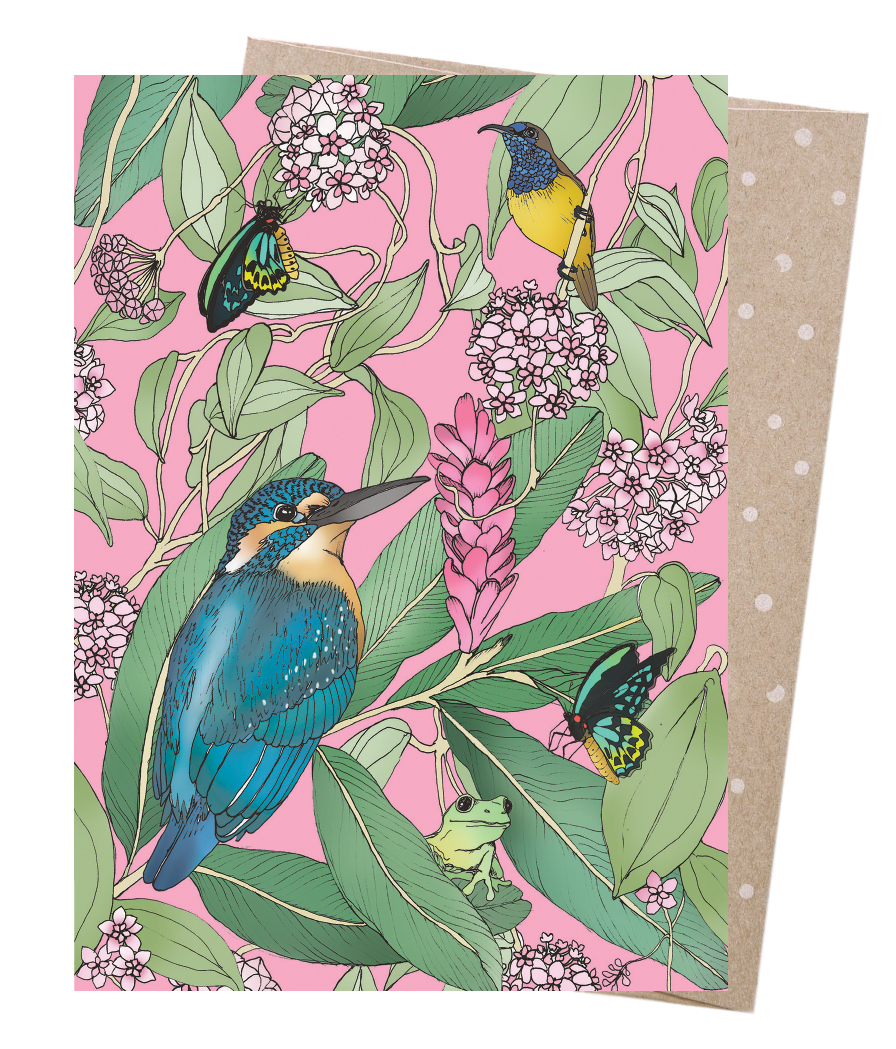 Greeting Card - Tropical Kingfisher