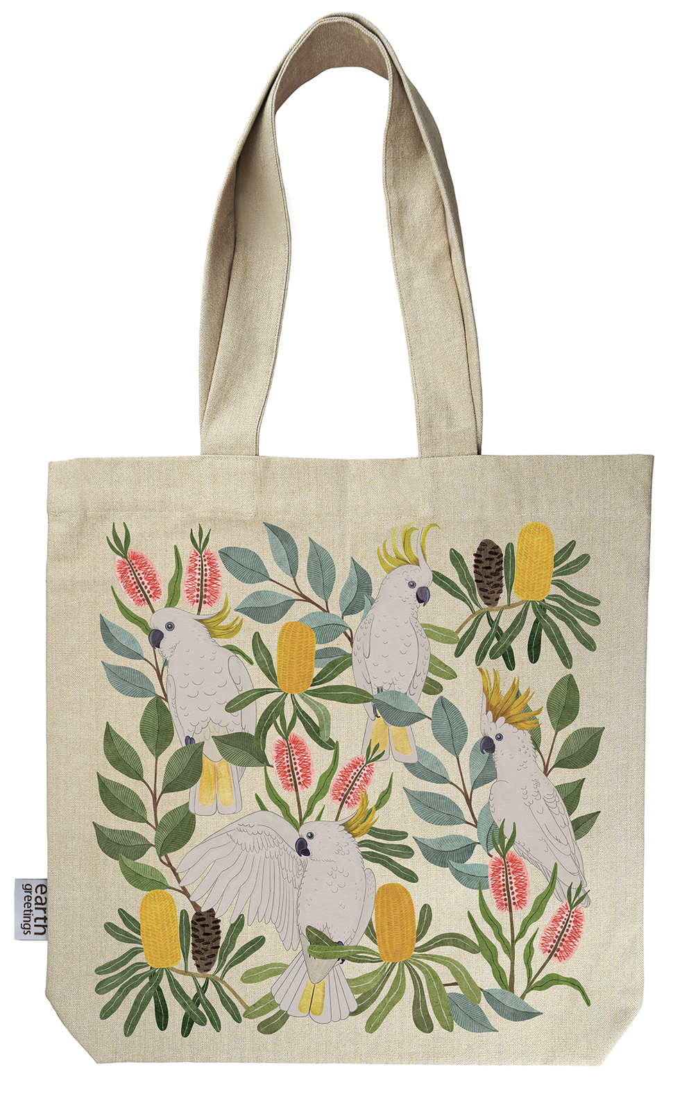 Tote Bag With Pocket - Aussie Squawkers
