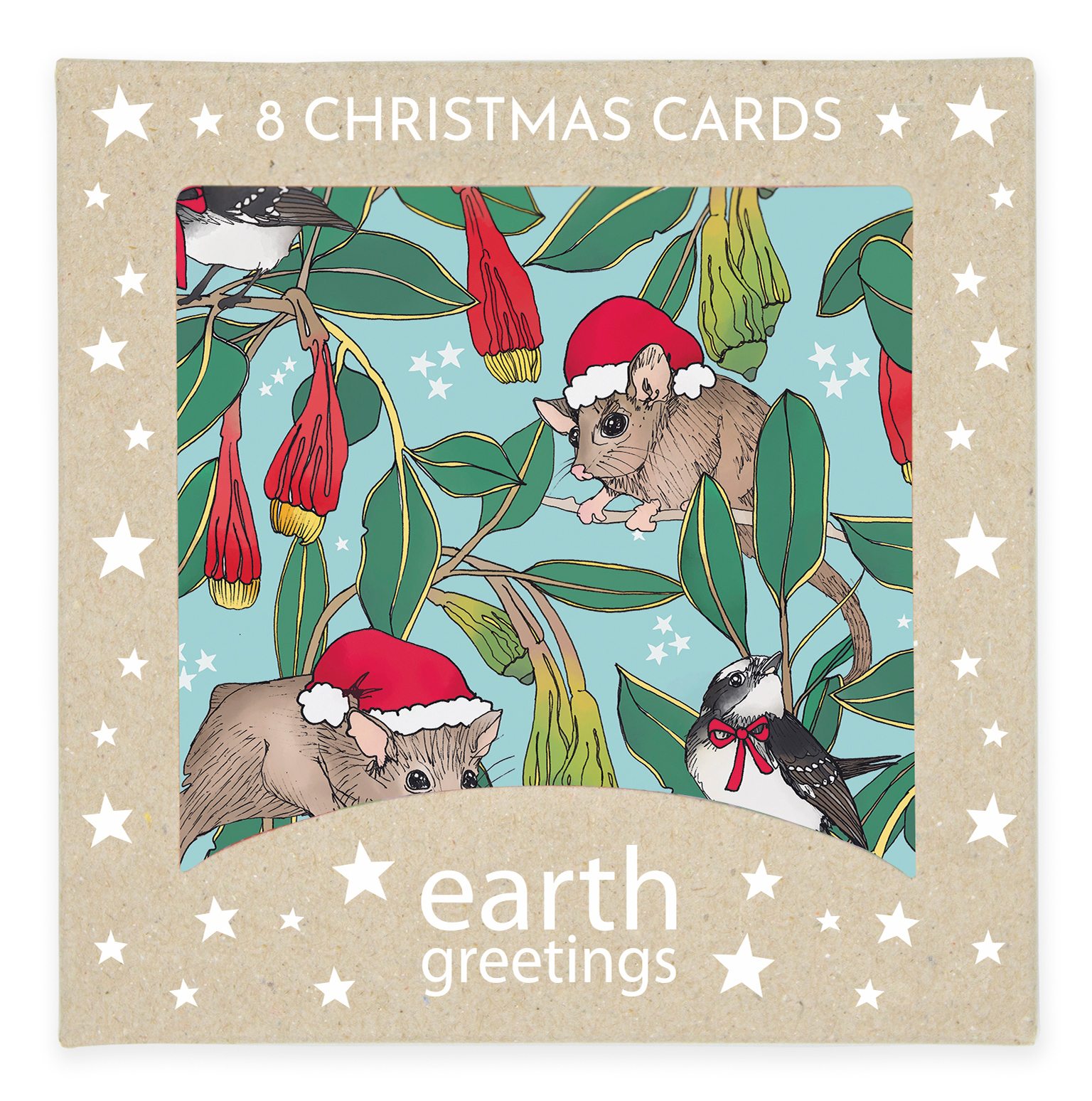 Boxed Christmas Cards (Square) - Festive Forest