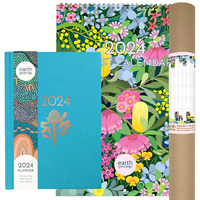 2024 Planner + Calendar + Wall Planner Value Bundle - Azure