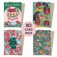 Corporate Card Pack of 80 - Bush Christmas