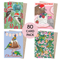 Corporate Card Pack of 80 - Jolly Christmas 