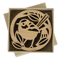 Bamboo Coasters Set of 4 Boxed - Fairy Wren