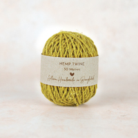 Fair Trade Handspun Hemp Twine - Pistachio 50m