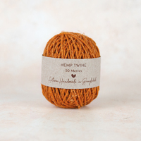 Fair Trade Handspun Hemp Twine - Terracotta 50m