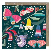 Mini Card - Tropical Butterflies