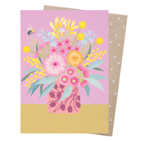 Greeting Card - Blue Banded Bee