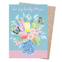Greeting Card - Lovely Mum Butterflies