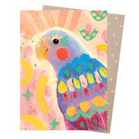 Greeting Card - Peachy Parrot
