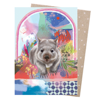 Greeting Card - Wombat Wayfarer