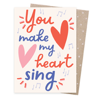 Greeting Card - Heart Song