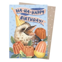 Greeting Card - Ha-Ha-Happy Birthday Kookaburra