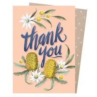 Greeting Card - Thank You Banksias