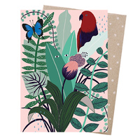Greeting Card - Monsoon Parrot