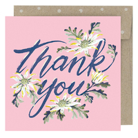Mini Card - Thank You Flannel Flowers