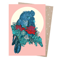 Greeting Card - Cuddling Cockatoos