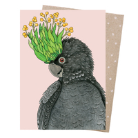 Greeting Card - Wattle Crowned Cocky