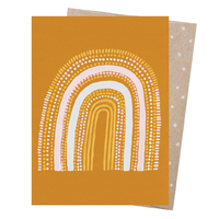 Greeting Card - Ochre Rainbow