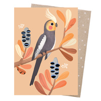 Greeting Card - Charming Cockatiel 
