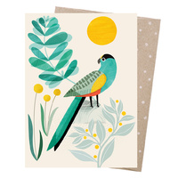 Greeting Card - Golden-shouldered Parrot 