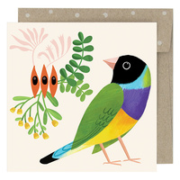 Mini Card - Desert Finch 