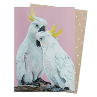 Greeting Card - Sulphur Crested Pair