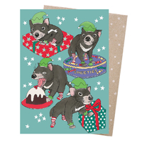 Christmas Card - Devilish Elves