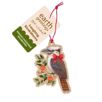 Wooden Christmas Decoration - Laughing Kookaburra
