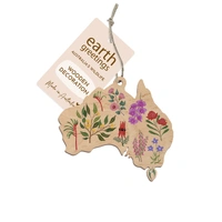 Wooden Decoration - Australia's Floral Emblems  [PRE-ORDER]