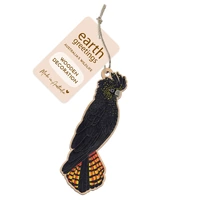 Wooden Decoration - Red-Tailed Black Cockatoo