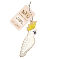 Wooden Decoration - Sulfur-Crested Cockatoo