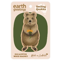 Wooden Magnet - Smiling Quokka