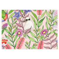 Folded Wrapping Paper - Australian Birdsong 