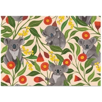 Folded Wrapping Paper - Australian Koalas