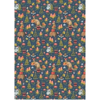 Flat Christmas Wrapping Paper - Christmas Creatures