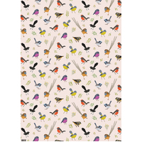 Flat Wrapping Paper - Little Birdies 