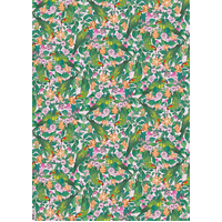 Flat Christmas Wrapping Paper - Lorikeets & Lilly Pilly 