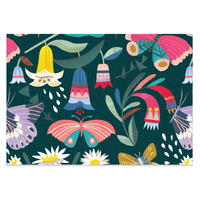 Folded Wrapping Paper - Tropical Butterflies