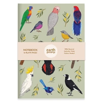 A5 Notebook (Blank) - Iconic Birds of Australia